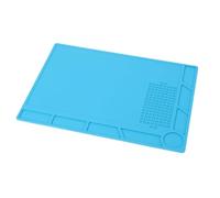 EBTOOLS Matro di Riparazione dell'orologio Premium - -Slip Cash in Gomma con Posizioni a Vite per Lavori Organizzati per Orologiai e Professionisti della Riparazione in Grigio (BLUE)