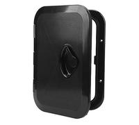 EBTOOLS Mazzo per Barche Marine - Coperchio Addominali Rettangolari 10? 5/8 x14? 3/4 Pollici per Yacht e, Facile Installazione (Black)