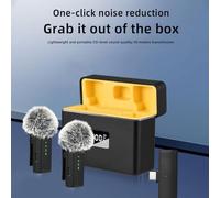 EBTOOLS Microfono a Clamp/Holder Professionale con Doppia Riduzione del Rumore Digitale per Registrazione Mobile, Trasmissione in Diretta e Uso Esterno