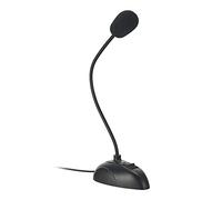 EBTOOLS Microfono Parlato in Studio di Supporto Flessibile con Spina da 3,5 Mm, Microfono a Collo di Cerotto per PC, Desktop e Notebook