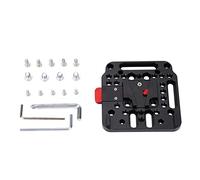 EBTOOLS mini v-lock kit adatto per Piastra Batteria Esterna a sgancio rapido Piastra Batteria con Montaggio a V di Montaggio Piastra a sgancio rapido V Lock Mount Plate Piastra Assembly Kit Sostegni
