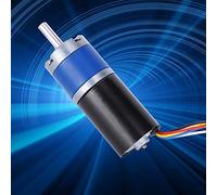 EBTOOLS Motore di Riduzione della velocità CC Senza Spazzole - Ingranaggi in Metallo Elettrico 36 Mm di Alto Livello 24 V per Applicazioni Industriali Versatili (60 giri/min)