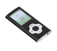 EBTOOLS MP3 Mp4 Music Player Red con Scheda di Memoria da 64 GB, 128 GB Espandibile, Display Digitale .8 Pollici, Altoparlante HIFI, Lettore di E-book (BLACK)
