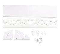 EBTOOLS Nuova Soluzione di Stoccaggio Sullo Scaffale a Parete in Filigrana Bianca per la Decorazione della Casa, per Soggiorno, Camera da Letto e Studio