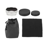 EBTOOLS Obiettivo della fotocamera, ingrandimento grandangolare della fotocamera in vetro ottico 0.45X Obiettivo aggiuntivo per obiettivi per fotocamera da 43 mm