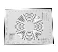 EBTOOLS Pasta per Impasto in Silicone Non Slip con Scala Senza Sosta, Tappetino Senza Sosta Facile Cottura | Accessorio per la per Ogni Fornaio (BLACK)