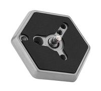 EBTOOLS Piastra Esagonale - Adatto Per Piastre A Sgancio Rapido Esagonale 3049 1/4"Vite Per 030 14 RC0 3063 Photo Studio Accessorio