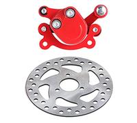 EBTOOLS Pinza Freno Minimoto Cinese Kit Freni Disco 120mm Kit Freni Disco Minimoto Adatto per Professional Go Kart Brake Disc Brake Caliper Disc Rotor Brake Caliper 120mm Replacement for