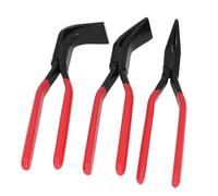 EBTOOLS Pinze di Flessione in Metallo a 3 Pezzi Impostati con Mascelle Dritte, 45 ° e 90 ° per la Flessione e l'Appiattimento delle Lame Metalliche e le attività di Appiattimento