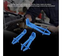 EBTOOLS Pinze per Morsetti per Tubi Flessibili da 3 Pezzi per le Riparazioni del Freno, del Carburante e delle Linee - Kit di Strumenti Ergonomici e Non Conduttivi (BLUE)