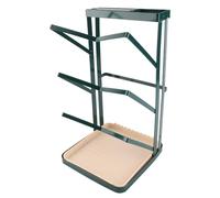 EBTOOLS Porta del Coperchio a 3 Strati con Vassoio di Scarico Rimovibile - Elegante per Coperchi e Utensili, Finitura Verde di Lusso Leggera (#2)