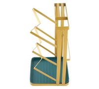 EBTOOLS Porta del Coperchio a 3 Strati con Vassoio di Scarico Rimovibile - Elegante per Coperchi e Utensili, Finitura Verde di Lusso Leggera (#1)