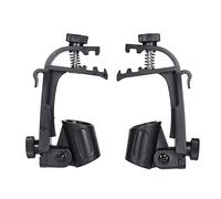 EBTOOLS Porta del Microfono a Clamp/Holder da 2 Pc per Tamburi, Supporto per gli Shock Leggeri per gli Strumenti a Percussione