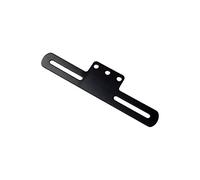 EBTOOLS Porta della di Licenza Motociclistica con Montaggio in Luce di Coda per Montaggio Posteriore Convenzionale (BLACK)
