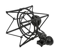 EBTOOLS Porta di Vibrazione della Clamp/Holder di Montaggio per Microfono per lo Studio di Streaming e Registrazione, Angolo, compatibilità, (BLACK)