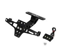 EBTOOLS Portatarga Regolabile Supporto Moto AK 550 Adatto perMotorcycle LED Light License Plate Holder Adjustable Telescopic Aluminum Alloy Mount Bracket