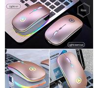 EBTOOLS Portatile Silenzioso Ricaricabile Illuminato con Sette Colori per Ufficio, Casa e Viaggio (Versione di ricarica di respirazione colorata in)