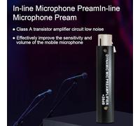 EBTOOLS Preamplificatore Microfono a Basso Rumore Compatto con Guadagno 28 DB e Connessione XLR per Microfoni Dinamici - Ideale per lo Stadio, il Karaoke e lo Streaming Live