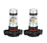 EBTOOLS Psx24W-Lampadina Fendinebbia 360° Beam Angle 2 Pcs 12-24V 100W 6000K Auto Bianca Lampada A Led Luminosa Per 2015-2018