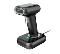 EBTOOLS Scanner di Codici a Barre Portatile Ad Alta velocità 1D/2D/QR, BT e USB Bar con Durata della Batteria per Vendita Al Dettaglio, Biblioteca, Logistica, Compatibile con, (BT e USB (con base))