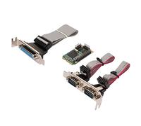 EBTOOLS Scheda di Espansione Combinata PCIE 6 Gbps con 2 Porte Seriali e Porta Parallela per Pin per l'integrazione del Desktop e del Server