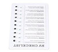 EBTOOLS Scheda di Memoria del Grafico per Ingranaggi in PVC Portatile - Bacheca di Messaggi Staccabili per la Pianificazione e l'organizzazione dell'apprendimento (RV CHECKLIST)