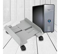 EBTOOLS Servitore del Supporto per Computer Rimovibile Staffa Portatore di Archiviazione Desktop con e Freno (WHITE)