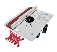 EBTOOLS Set di 4 Piastre per Inserire Tavolo per Router in Lega di Alluminio per Fresatura in Legno, Rifilatura e Incisione - Migliora la Tua Esperienza di Lavorazione del Legno (insieme di 4)