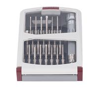 EBTOOLS Set di Cacciavite 22 Pollici con Bit in Acciaio in Lega, Fissazione Magnetica e Scatola di Stoccaggio Trasparente