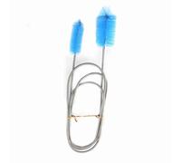 EBTOOLS Set di Pennelli a Doppio Tubo Flessibile per Serbatoi di Pesce - Strumento a Molla in Acciaio Inossidabile con Spazzole Multi -dimensioni (BLUE)