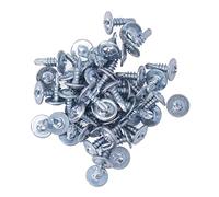 EBTOOLS Set di Viti per Trapano a Testa Rotonda 50 Pezzi, Viti di Perforazione Auto-perforazione in Acciaio a Carbonio 4,2x13 Mm per Applicazioni di Casa e Ufficio Versatili (Testa rotonda Hua