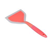 EBTOOLS Spatola di Cottura in Silicone a Due Colori Trasparente, Tornatore a Bocca Larga Antiadere (testa di pala arancione)