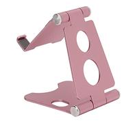 EBTOOLS Stand per Telefono a più Angolo Premium con Gestione dei Cavi, Base Stabile e 5 Opzioni di Colore per l'uso della Scrivania e del Laptop (Rosa (regolazione singola))