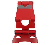EBTOOLS Stand per Telefono a più Angolo Premium con Gestione dei Cavi, Base Stabile e 5 Opzioni di Colore per l'uso della Scrivania e del Laptop (rosso (regolazione singola))