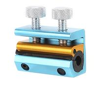 EBTOOLS Strumento Lubrificatore a Doppio Cavo Motociclistico | Gomma in Alluminio di Alta qualità per Prestazioni e affidabilità Migliorate (Blu Oro)