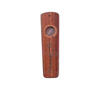 EBTOOLS Strumento Musicale Kazoo in Legno per Sollievo da Stress, Gioco Facile, età, con Diaframmi Sostituibili per Feste Ed Eventi (Sapele Wood)