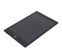 EBTOOLS Tablet di Scrittura LCD 12 Poodle a Scaratura a Schermo Grande per Bambini e Adulti - Occhio, Sensibile Alla Pressione, Cancella Facile, Colori Vivaci (BLACK)