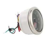 EBTOOLS Tachimetro 85 Mm con Luce di Svolta - 0-200 Km/h, 7 Colore Retroilluminato per il Veicolo e l'uso Marino (BLACK)
