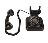 EBTOOLS Telefono con Filo Vintage con Bottoni a Disco Vecchio Stile - Microfono HD retrò per Arredamento