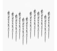 EBTOOLS Trasparente Ylic Icicle Pend 2 Pezzi Decorazione Natalizia per Ghirlande degli Alberi e Decorazioni per Le Vacanze