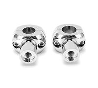 EBTOOLS USALE Universale 25 Mm per Il Manubrio motociclistico. (Elettroplaggio d'Argento)