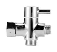 EBTOOLS Valvola del Deporter per Doccia a 3 Vie per Portatili e Teste a Spruzzo Fisso e Elegante Accessorio per Bagno G1/2 Separatore (3/8 Divisore d'acqua D)