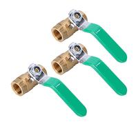 EBTOOLS Valvola in Ottone 3/8 Pollici Doppio per e Sistemi di Tubazioni del Gas - e Facile Installare