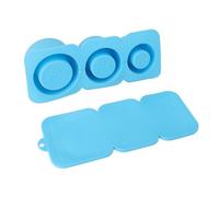 EBTOOLS Vassoio di Ghiaccio in Silicone per Bicchieri da 30 Once e 40 Once - Rilascio Facile, Stampi per la Lavastoviglie per Congelamento, Whisky e Altro Ancora (BLUE)