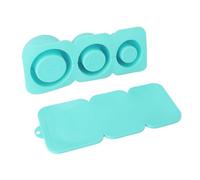 EBTOOLS Vassoio di Ghiaccio in Silicone per Bicchieri da 30 Once e 40 Once - Rilascio Facile, Stampi per la Lavastoviglie per Congelamento, Whisky e Altro Ancora (GREEN)