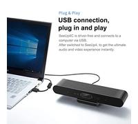 EBTOOLS Webcam USB 4K HD con Tracciamento, Microfono e Altoparlante per le Facce AI - per Videoconferenza, Corsi Online e Streaming Live su, e