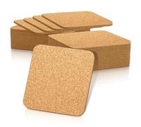 eBuy GB - Set di 4 sottobicchieri, sughero, legno