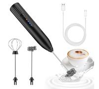 EBUYFIRE Montalatte Elettrico, Frullino Elettrico USB Ricaricabile Schiumatore L