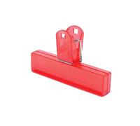 eBuyGB 10 clip a forma di bulldog extra large, in plastica, per documenti e documenti, 10 cm di lunghezza (rosso)