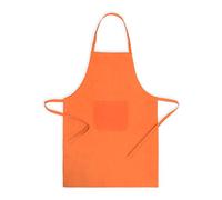 eBuyGB 13397 Grembiule da Cuoco con Tasche Regolabili, 7 Colori, per Barbecue, Cameriere, Bar, bistrot, Cotone, Arancione